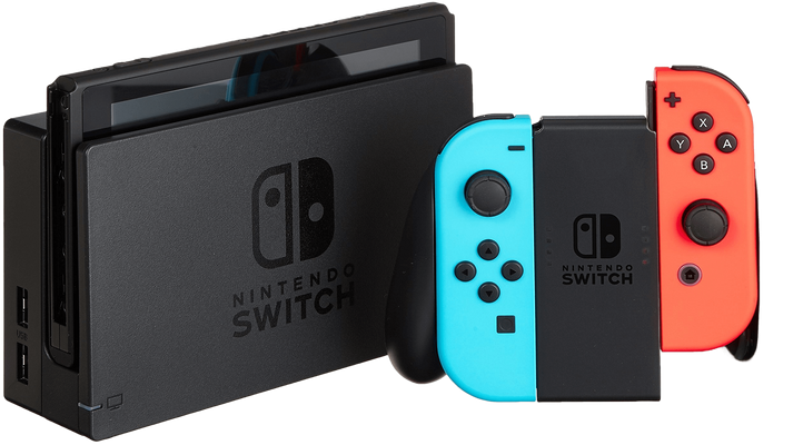 Nintendo Switch Console - Neon Red/Neon Blue V2 - Used