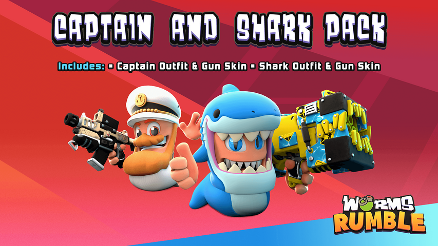 Worms Rumble: Captain & Shark Double Pack