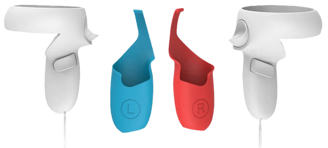 DOBE Silicone Case for Oculus Quest 2 VR Controller - Red \ Blue -  for sale in Egypt from Games2Egypt