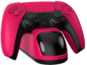 DOBE Stardust Red Handle Dual Charger Base for PS5 - Cosmic Red