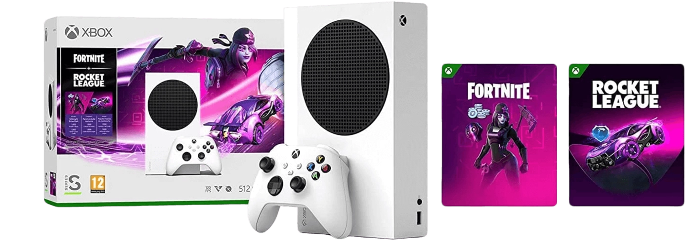  Xbox Series S Console + Fortnite and Rocket League Bundle