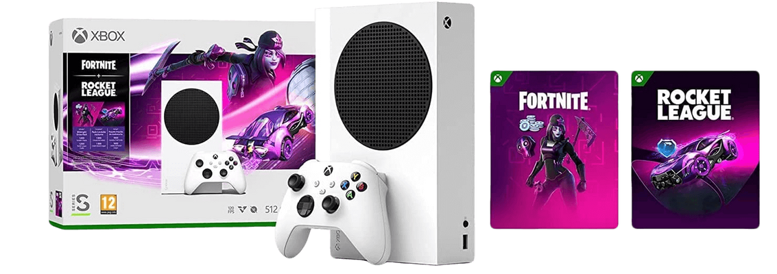 Xbox Series S Console + Fortnite and Rocket League Bundle
