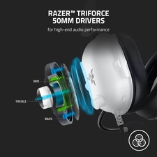 Razer BlackShark V2 X Wired Gaming Headphone - White