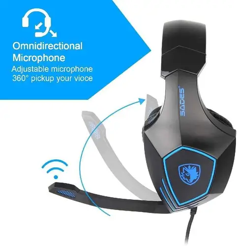 SADES SA819 Wired Gaming Headphone - Black
