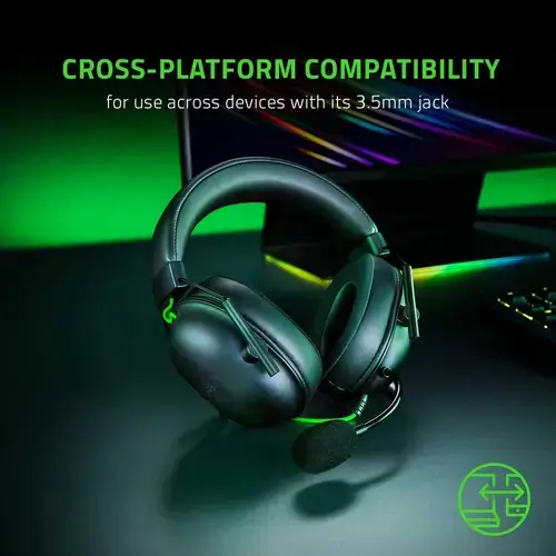 Razer BlackShark V2 X Wired Gaming Headphone - Black