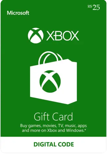 Xbox Live Gift Card 25 BRL Key BRAZIL