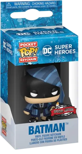 Pocket Funko Pop Keychain! DC: Heroes: Batman in Bajemas (Exclusive Edition)