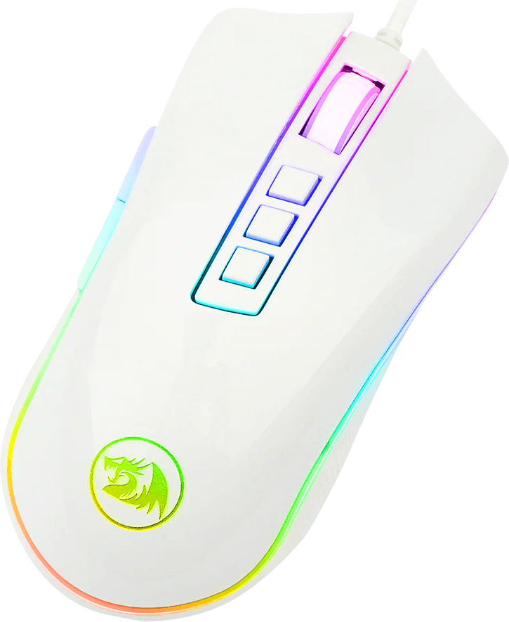 Redragon M711 COBRA Wired Gaming Mouse - White