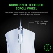  Razer Deathadder Essential Wired Gaming Mouse - White