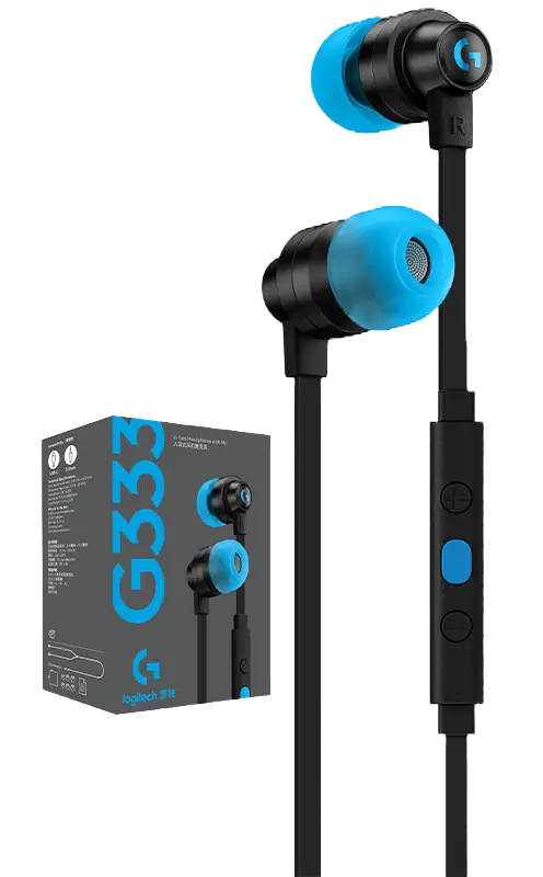 Logitech G333 Gaming Earphones with Mic and Dual Drivers  for sale in Egypt from Games2Egypt