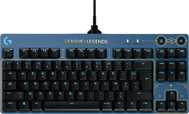 Logitech G PRO Gaming Keyboard LOL Edition with Brown Switches