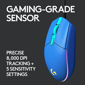 Logitech G203 Lightsync Optical Wired Gaming Mouse RGB - Blue  for sale in Egypt from Games2Egypt