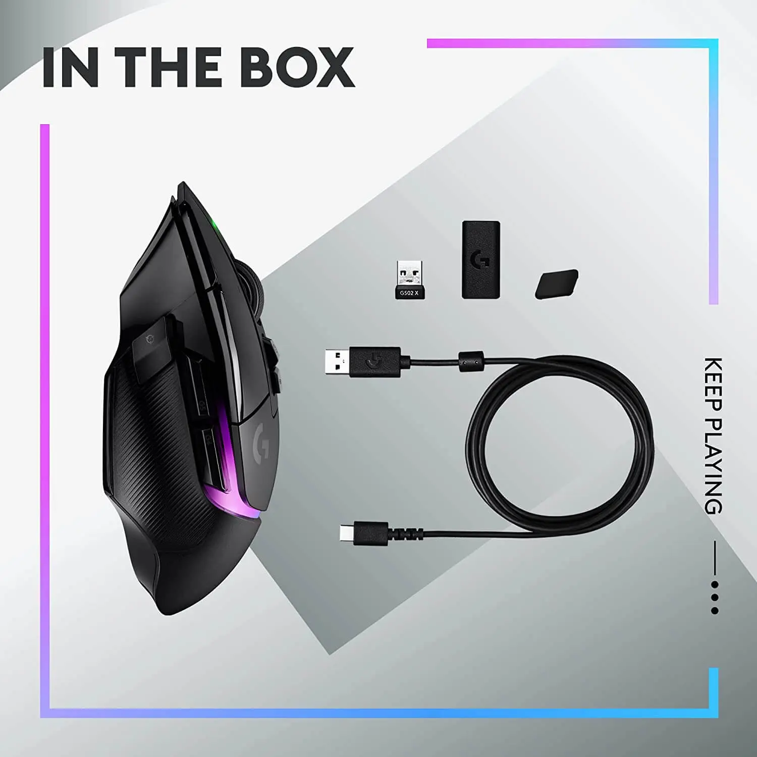 Logitech G502 X PLUS Wireless RGB Gaming Mouse - Black  for sale in Egypt from Games2Egypt