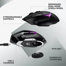 Logitech G502 X PLUS Wireless RGB Gaming Mouse - Black  for sale in Egypt from Games2Egypt