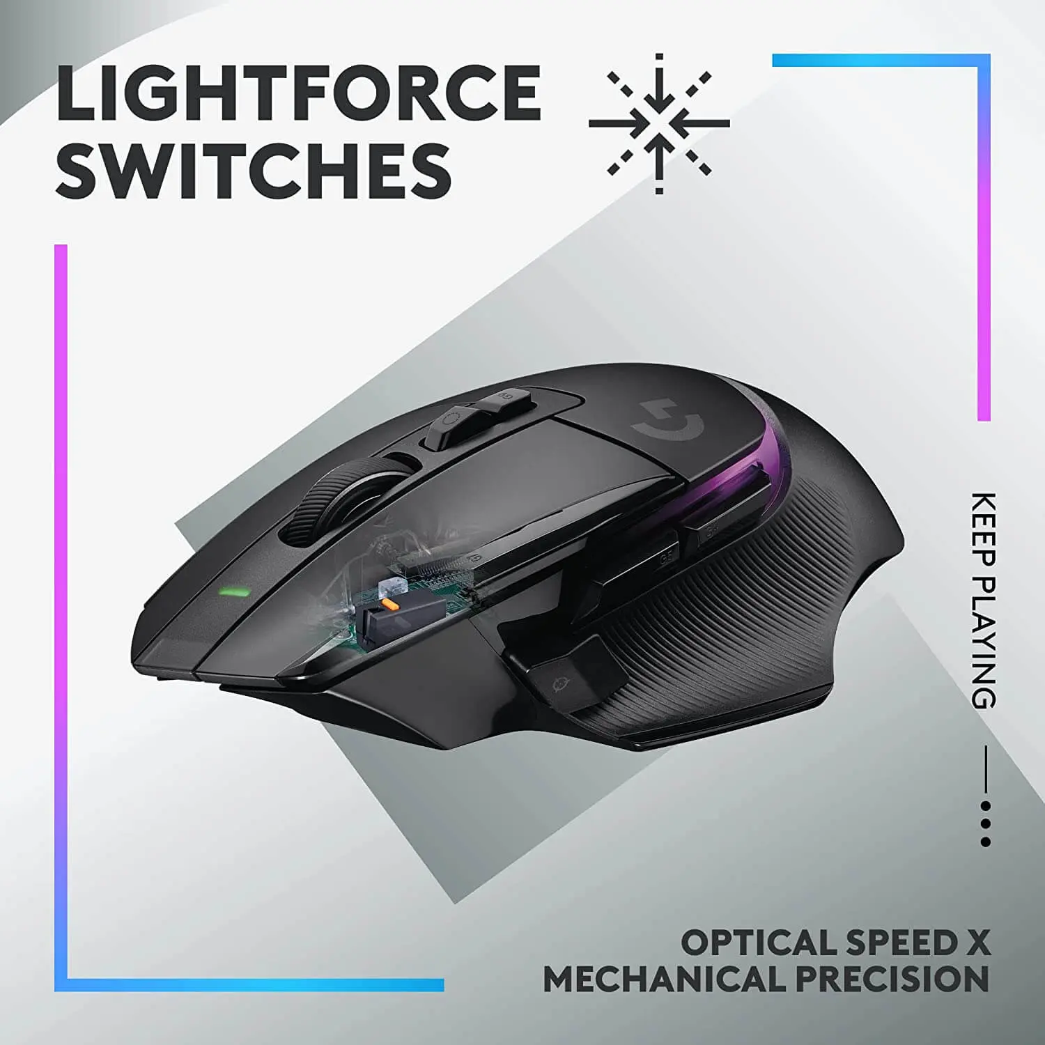 Logitech G502 X PLUS Wireless RGB Gaming Mouse - Black  for sale in Egypt from Games2Egypt
