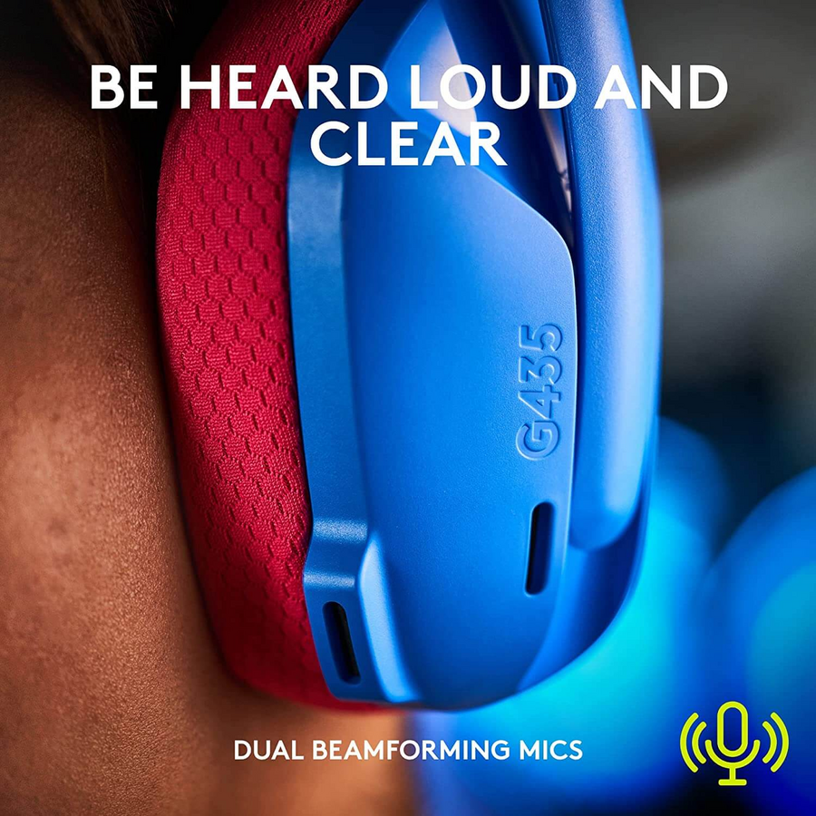 Logitech G435 Wireless Gaming Headset for PC - Blue and Pink – image 7