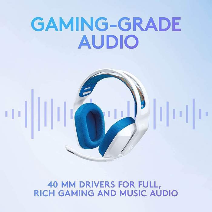 سماعة جيمنج سلكية من لوجيتك G335  - أبيض  للبيع في مصر من خلال Games2Egypt