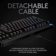 Logitech G PRO RGB Gaming Keyboard with Mechanical Blue Clicky Switches - Black  for sale in Egypt from Games2Egypt