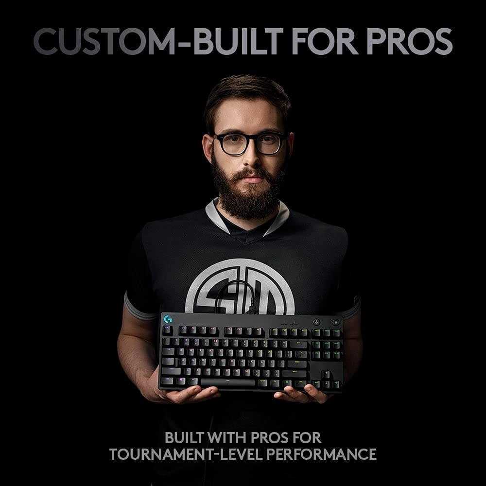 Logitech G PRO RGB Gaming Keyboard with Mechanical Blue Clicky Switches - Black  for sale in Egypt from Games2Egypt