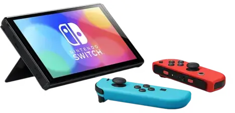 Nintendo Switch OLED Console Blue and Red - Used