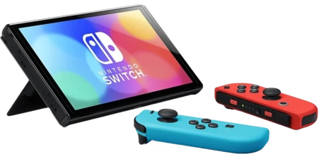 Nintendo Switch OLED Console Blue and Red - Used