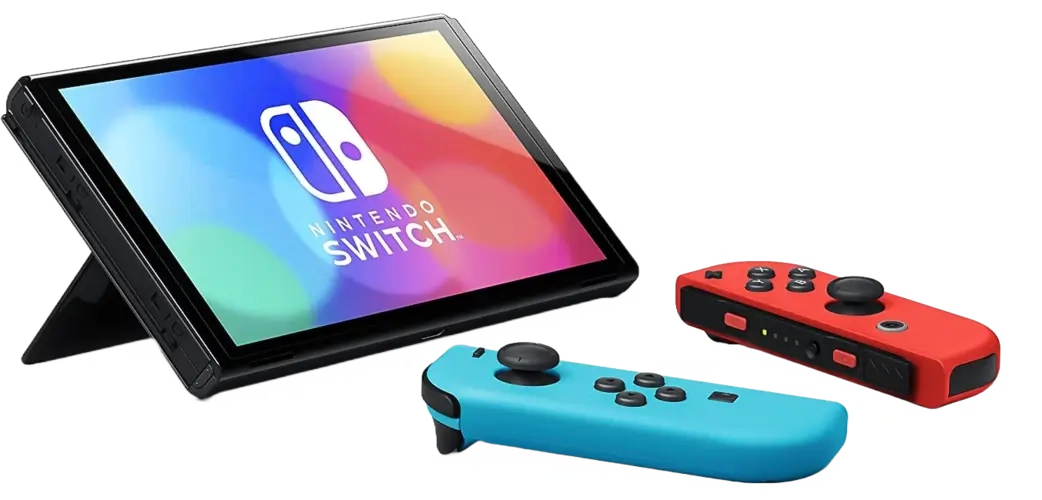 Nintendo Switch OLED Console Blue and Red - Used