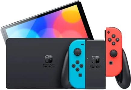 Nintendo Switch OLED Console Blue and Red - Used