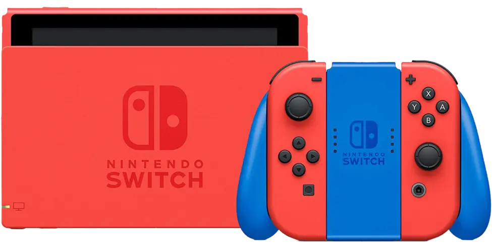 Nintendo Switch Console - Mario Red and Blue Edition V2 - Used