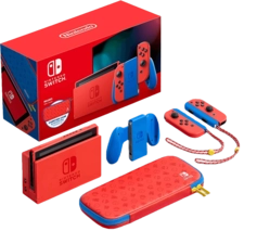 Nintendo Switch Console - Mario Red and Blue Edition V2 - Used