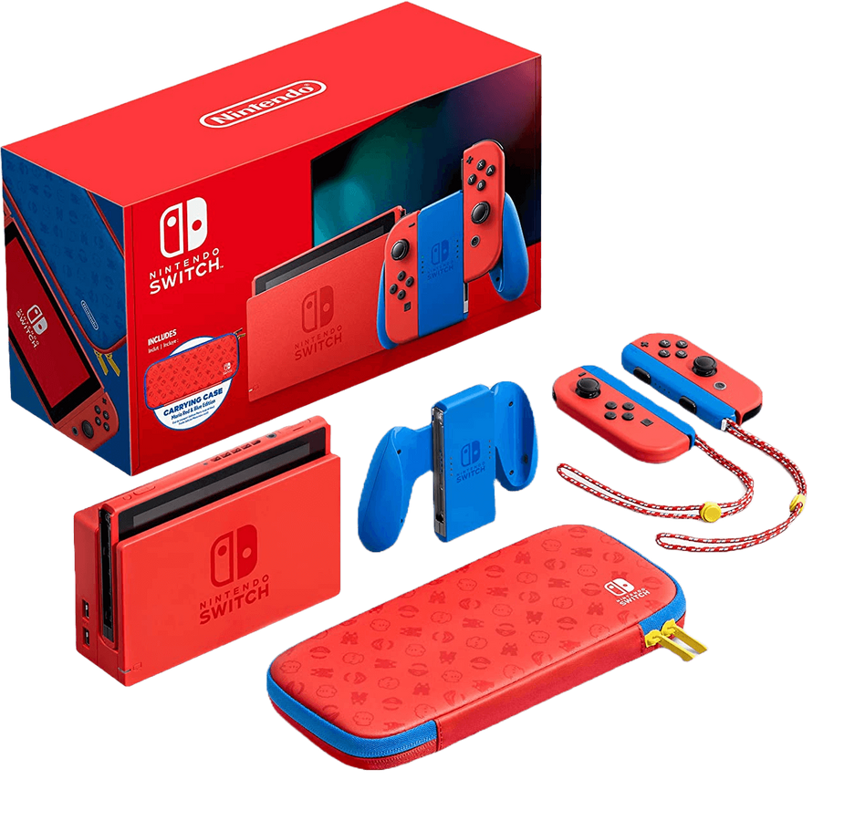 Nintendo Switch Console - Mario Red and Blue Edition V2 - Used – image 6