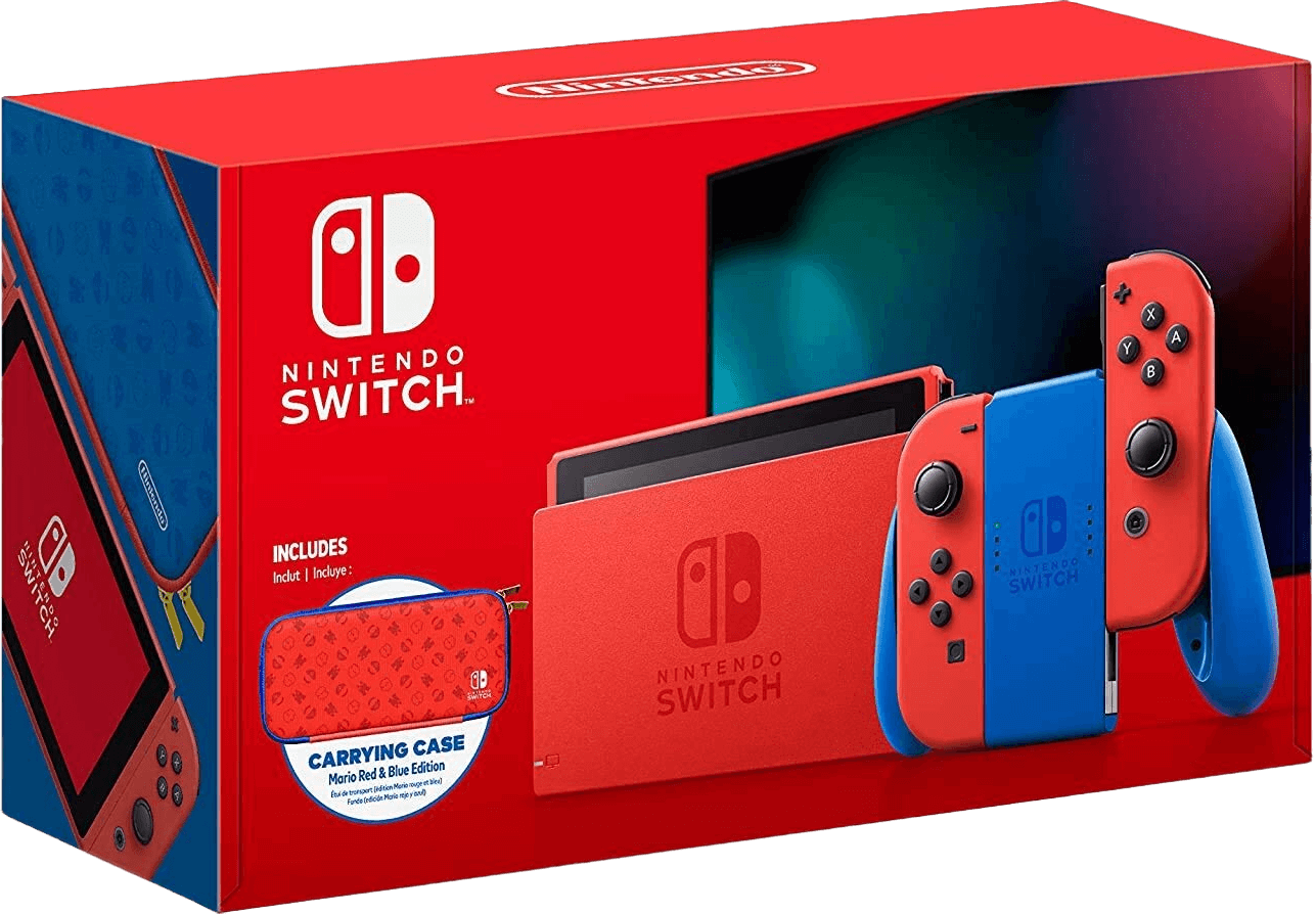 Nintendo Switch Console - Mario Red and Blue Edition V2 - Used – image 7