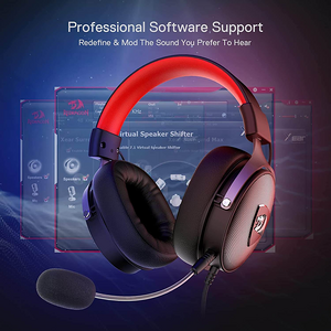 سماعة جيمنج H520 سلكية من ريدراجون - سودء وحمراء  للبيع في مصر من خلال Games2Egypt