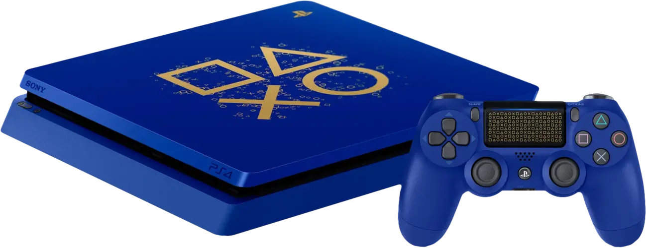 PlayStation 4 Console Slim 1TB - Limited Edition Blue - Used