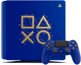 PlayStation 4 Console Slim 500GB - Limited Edition Blue - Used 