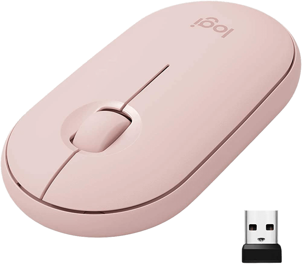 Logitech Pebble M350 Wireless and Bluetooth Gaming Mouse - Rose  – image 2