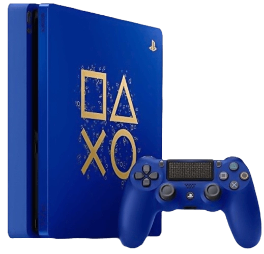 PlayStation 4 Console Slim 500GB - Limited Edition Blue - Used 