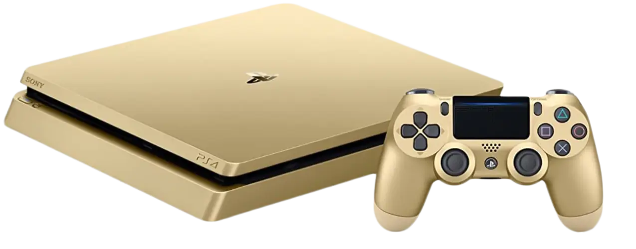 PlayStation 4 Console Slim 500GB - Gold - Used – image 2