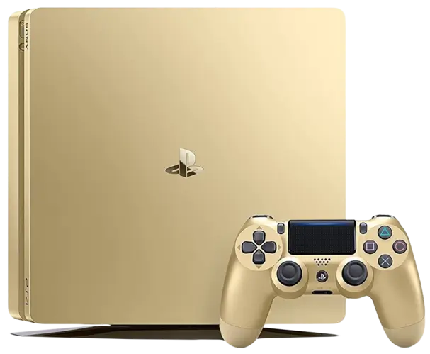 PlayStation 4 Console Slim 500GB - Gold - Used – image 3