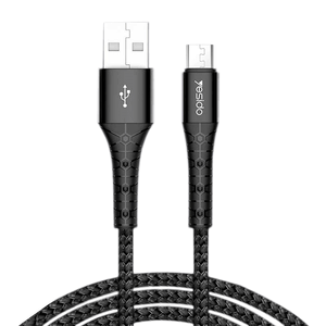 Yesido USB - Micro Data Cable - Black - 2m -  for sale in Egypt from Games2Egypt