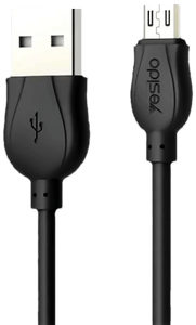 Yesido USB - Micro Data Cable - Black - 1m -  for sale in Egypt from Games2Egypt