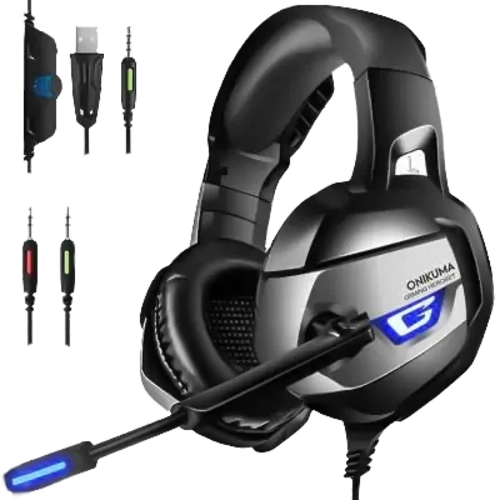 Onikuma Wired Gaming Headphone K5 - Silver