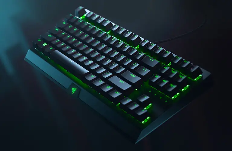 Razer BlackWidow V3 Wired Tenkeyless Green Switch Keyboard (Clicky)