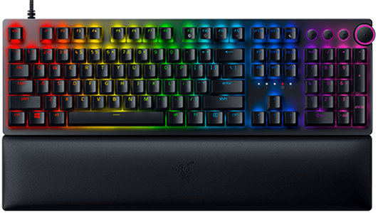 RAZER Huntsman V2 - Wired Clicky (Purple Switch Gaming Keyboard)