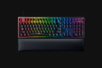 RAZER Huntsman V2 - Wired Clicky (Purple Switch Gaming Keyboard)