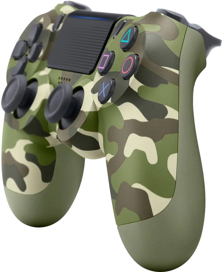 Dualshock 4 PS4 Controller - Green Camouflage - Used – image 2