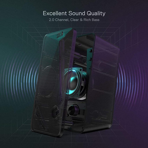 سماعة سبيكر ستريو GS510 Waltz  للكمبيوتر من ريدراجون بإضاءة RGB (ار جي بي)  للبيع في مصر من خلال Games2Egypt