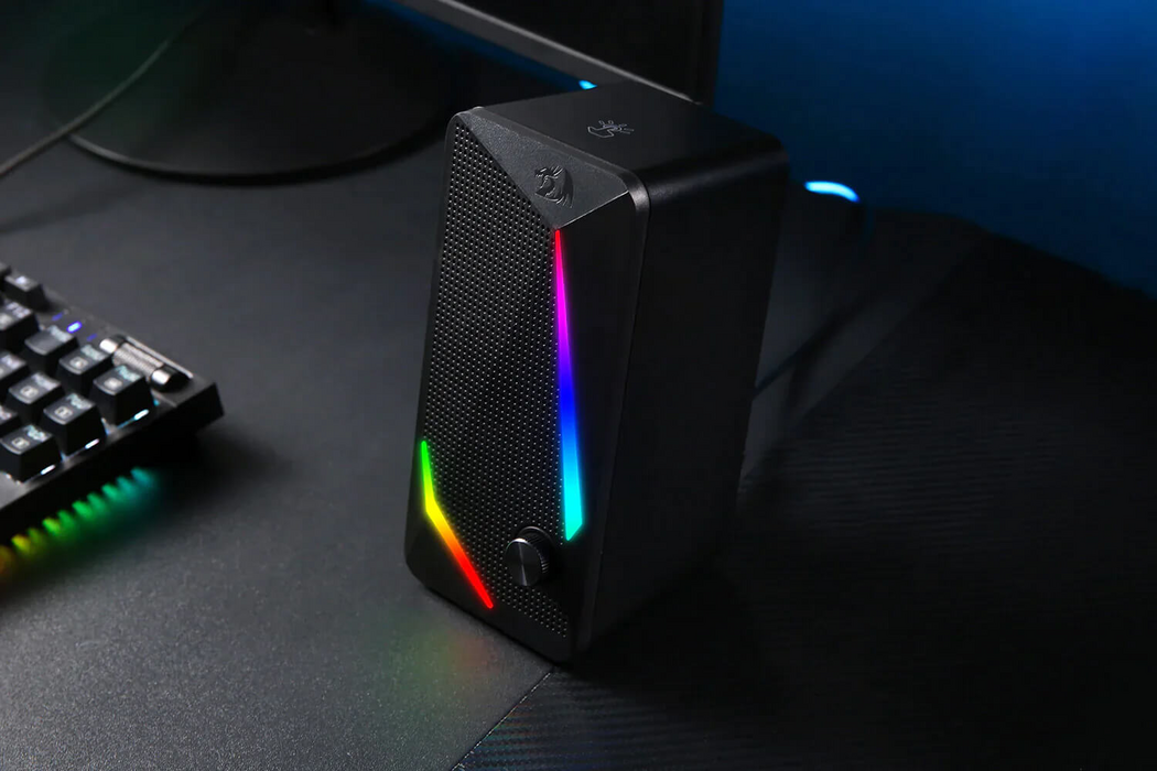 سماعة سبيكر ستريو GS510 Waltz  للكمبيوتر من ريدراجون بإضاءة RGB (ار جي بي)  للبيع في مصر من خلال Games2Egypt