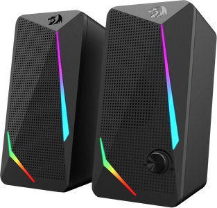 Redragon GS510 Waltz Gaming PC Stereo Speaker 2.0 Channel with RGB -  for sale in Egypt from Games2Egypt
