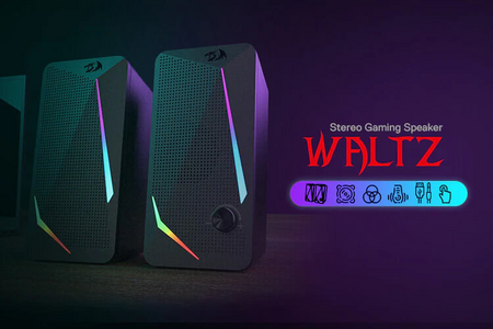 سماعة سبيكر ستريو GS510 Waltz  للكمبيوتر من ريدراجون بإضاءة RGB (ار جي بي)  للبيع في مصر من خلال Games2Egypt