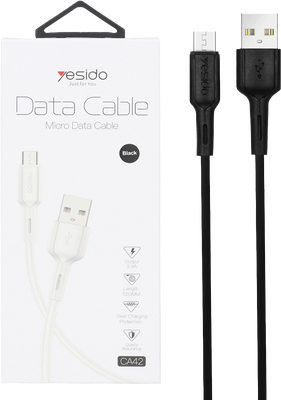 Yesido CA42 USB - Micro Data Cable - Black - 1m